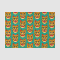 Papier de tissus Motif de l'aquarelle Jaguar