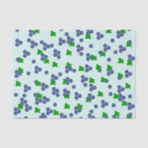 Mousseline Papier de tissus mûr Blueberries 