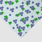 Mousseline Papier de tissus mûr Blueberries  (Détail)