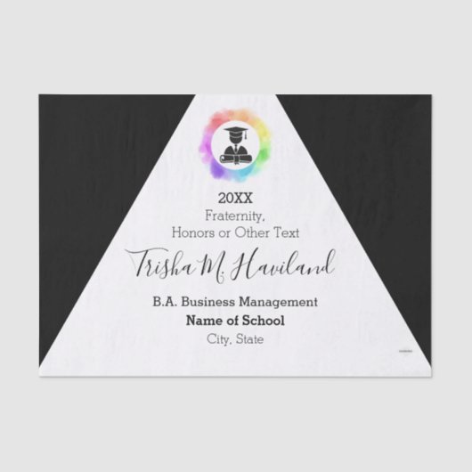 Mousseline Papier de tissus noir et blanc HAMbyWG (Recto)