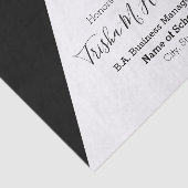 Mousseline Papier de tissus noir et blanc HAMbyWG (Détail)