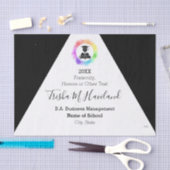 Mousseline Papier de tissus noir et blanc HAMbyWG (Artisanat)