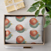 Mousseline Papier de tissus oranges de Noël (Cadeau)