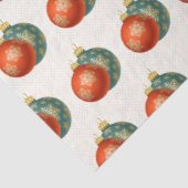 Mousseline Papier de tissus oranges de Noël (Détail)