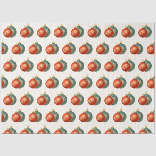 Mousseline Papier de tissus oranges de Noël (Recto)