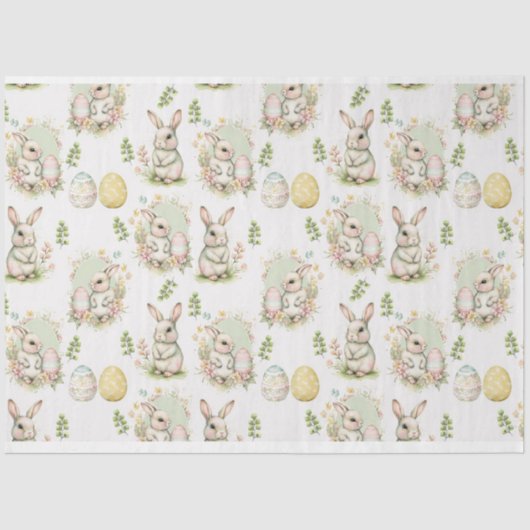 Mousseline Papier de tissus Ostara Rabbit (Recto)