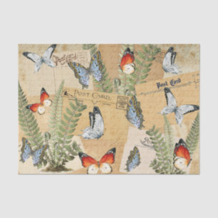 Mousseline Papier de tissus Papier papillon & Ferns