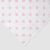 Mousseline Papier de tissus/Pois roses (Détail)
