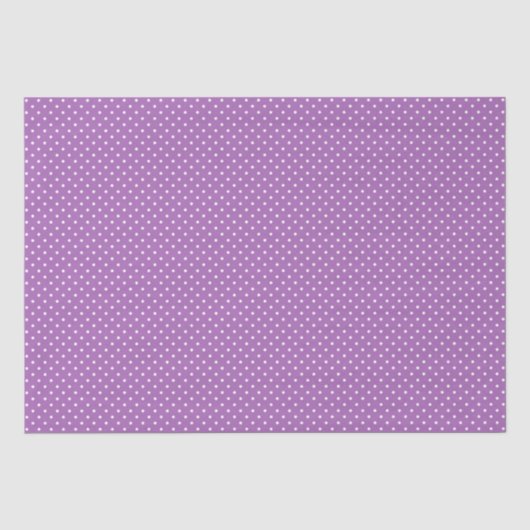 Mousseline Papier de tissus/Pois violets (Recto)