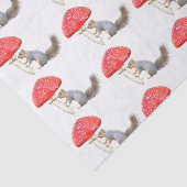 Mousseline Papier de tissus pour champignon rouge écureuil (Détail)