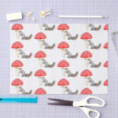 Mousseline Papier de tissus pour champignon rouge écureuil (Artisanat)