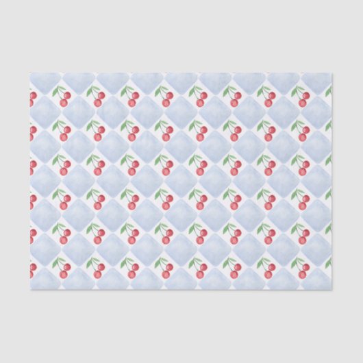 Mousseline Papier de tissus pour les cerises d'aquarelle du m (Recto)