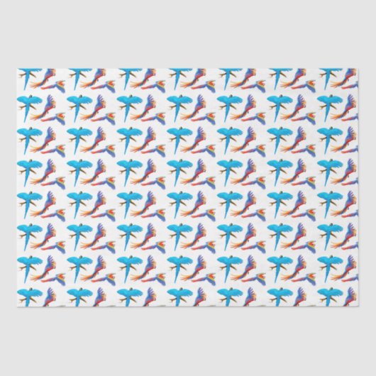 Mousseline Papier de tissus pour perroquets macaw tropicaux v (Recto)