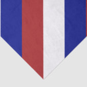 Mousseline Papier de tissus Red, White et Blue Chevrons (Détail)