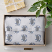 Mousseline Papier de tissus répétitif de crabe bleu (Cadeau)