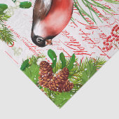 Mousseline Papier de tissus Robin de Noël (Détail)