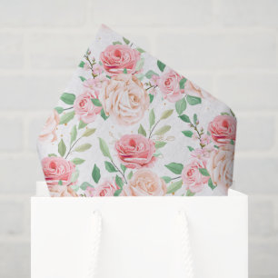 Mousseline Papier de tissus rose