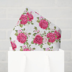 Mousseline Papier de tissus rose
