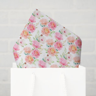 Mousseline Papier de tissus rose