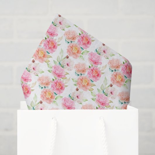 Mousseline Papier de tissus rose (Sac cadeau)
