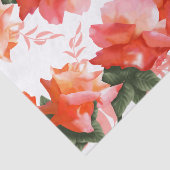 Mousseline Papier de tissus Rose rose de corail (Détail)