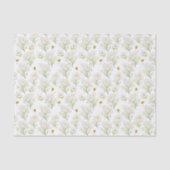 Mousseline Papier de tissus Roses blanches (Recto)