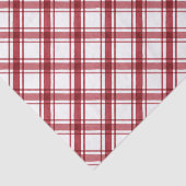 Mousseline Papier de tissus rouge et blanc (Détail)