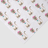Mousseline Papier de tissus Samiese Cat Christmas (Détail)