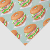 Mousseline Papier de tissus saumon Bagages (Détail)