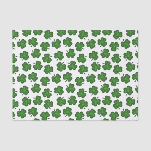 Mousseline Papier de tissus Shamrock texturé (Recto)