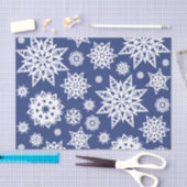 Mousseline Papier de tissus Snowflakes (Artisanat)