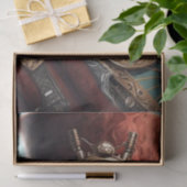 Mousseline Papier de tissus Steampunk Owl (Cadeau)