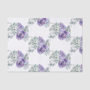 Mousseline Papier de tissus succulent de lavande