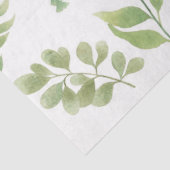 Mousseline Papier de tissus végétal vert flottant (Détail)