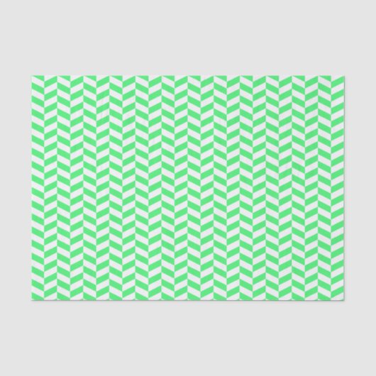 Mousseline Papier de tissus vert clair et blanc à squelette (Recto)