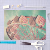 Mousseline Papier de tissus vintage Ferris Wheel (Artisanat)