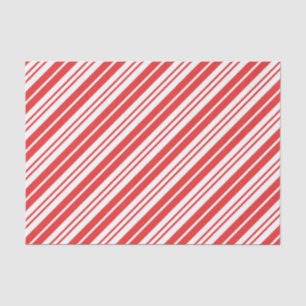 Mousseline Papier de tissus vintage rouge rayé de Noël