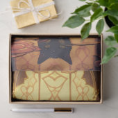 Mousseline Papier décadopage Art Nouveau Chat 1 (Cadeau)