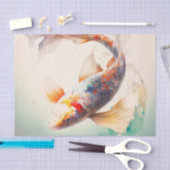 Mousseline Papier décoratif KOI CARP (Artisanat)