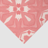 Mousseline Papier découpage art déco rose et crème (Détail)