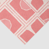 Mousseline Papier découpage art déco rose et crème (Détail)