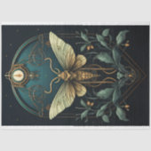 Mousseline Papier Découpage Art Nouveau Moth 1 (Recto)