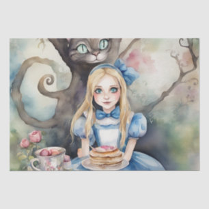 Mousseline Papier découpage couleur aquarelle Wonderland