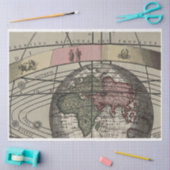 Mousseline Papier découpage de la carte planète Terre (Artisanat)