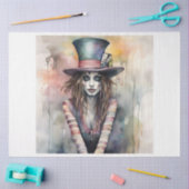 Mousseline Papier Découpage De La Dame Hatter Mad Hatter (Artisanat)