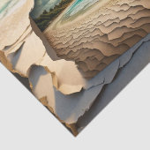 Mousseline Papier Découpage de scène de l'Art de la plage (Détail)