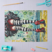 Mousseline Papier Découpage de sorcière moderne et chic (Artisanat)
