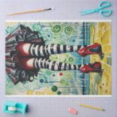 Mousseline Papier Découpage de sorcière moderne et chic (Artisanat)