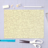 Mousseline Papier découpage effet craquelé beige (Artisanat)