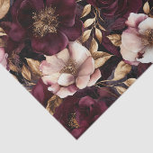 Mousseline Papier Découpage en velours foncé (Détail)